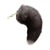 Porte-clés Foxes Tail Pendentif Jouet Sac à dos Porte-clés Cadeau d'anniversaire pour les garçons