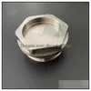 Fittings Fittings 1.375X24 Titanium Gr5 Extra Hexagon Sealed End Cap For Modar Soent Trap Metric Screw 1-3/8X24 Automobiles Motorcycle Dhdcw