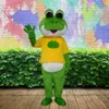 Mascote mascote cosplay corte camiseta sapo dos desenhos animados traje da mascote cerimônia de publicidade fantasia vestido festa animal carnaval realizar palco mostrar adereços