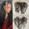 Lace Wigs HD Baby Hair Stripes 4Pcs Curly Human Edge Body Wave Swiss Hairline Strips for Women 231013