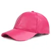 Ball Caps Leder Baseball Cap Männer Frauen Einstellbar Schirmmütze