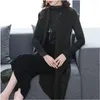 Gilets Femmes 2023 Automne Hiver Mid Mère Gilet Veste Femmes Mode Longue Sans Manches Gilet Manteaux Femme Casual Vêtements D'extérieur Dames Tops