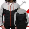 Men's Jackets 2023 Down Jacket Men Sport Wear Motorcycle Zipper Long Sleeved Warm Padded Coats Hoody Sweatshirt For Male Clothing