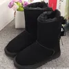 2024 Designer Kids Bailey 2 Bögen Schneestiefel Australische Winter Kinder Kleinkinder Boots Boots Jungen Mädchen dreifellos Unisex Outdoor-Knospenstiefel Knöchel Winterstiefel Größe 21-35