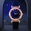 Wristwatches Star Empty Watch Female Web Celebrity Petals Plum Belt Women Watchs