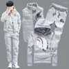 Men's Tracksuits High Quality Men Hoodies Vests Pants Suit Lamb Cashmere Winter Windproof Keep Warm Sport 3 Pieces Sets