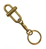 Keychains 1st Creative Retro Brass Keychain Pants Clip Buckle Key Ring Hook Holder Diy Accessories Decor Women Män