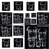 Storage Bottles Jars 5/10/25/50/100Ml Glass Beaker Laboratory Measuring Cup Glasre For School Study Lab Set Drop Delivery Home Gar Dhjhw