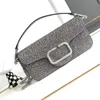 Women Messenger Bag Flap Counter Counter Bags Fashion Rhinestone Decoration Designer Handbag Chain top Quality Fashion Fash