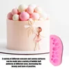 Bakeware Aletleri Kek Fondan Silikon Kalıp 3D Kabarcık Top Şekilli Çikolata DIY kurabiyeleri Şeker El Sanatları Cupcakes Dekorasyon Aracı