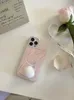 Étuis de téléphone portable Laser rose lapin Apple étui de téléphone 14promax adapté pour iPhone 12 étui de protection mignon fille peluche L2310/16