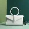 Small Leather Handbag Brand Luxury Ring Top Handle Women Cow Crossbody Bag Candy Cowhide äkta midja Sommaren 2019