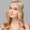 Hair Clips Handmade High Quality Fashion Pearl Crown Band Crystal Wedding Headdress Jewelry Bride Accessories Head Chain