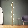 مصابيح الأرضية الحديثة مصباح أرضي LED LED LED غرفة المعيشة غرفة نوم يقف مصباح زجاجي تركيبات الفندق ديكور Nordic غرفة نوم مصابيح الأرضية Q231016
