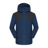 Men's Jackets Hooded Coats Training Outdoor Color Matching Jacket Thickened Winter Wear Windproof Hiking Stand Collor