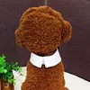 Hundkläder söta bomulls husdjurstillbehör justerbar kostym slips katt formell slips smoking båge band