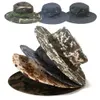 Wide Brim Hats Bucket Camouflage Boonie Men Hat Tactical US Army Military Multicam Panama Summer Cap Hunting Hiking Outdoor Camo Sun Caps 231016