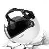 Motorcykelhjälmar 3C Certified Electriced Electric Vehicle Helmet Men and Women Four Seasons Universal Sunscreen Half Accessories