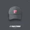 Ball Caps Letter Embroidered Baseball Cap For Women Spring And Summer Korean Style Student Casual All-Matching Peaked Men's Fashion