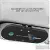 Car Visor Wireless Bluetooth Kit Compatible Hands- Phone Music Player Usb Power O Receiver Clip Drop Delivery