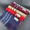 Halsduk Echarpe Scar Echarpe Designer Cashmere Winter Fashion Scarves och Classic Plaid Shawls Mens Womens Wraps Sot Brand Size 180x30cm BR VES