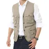 Joli gilet pour hommes, multi-poches, pographe, gilet creux, Vogue, pour voyageurs, travail, Male258e