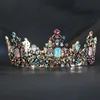 Barrettes Round Queen Crowns Wedding Hair Accessories pannband DIADEM274V