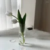 Wazony wazon kwiatowy do skandynawskiego wystroju domu szklany komputer stacjonarny stołowy Ozdoby stołowe suszone