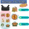 50Pcs-Pack Money Stickers Waterproof Vinyl Stickers for Luggage Water Bottle Laptop Car Planner Scrapbooking Phone Mac Door Wall Decals