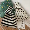 Cross Body Bag For Design Polka Dot Striped Sticked Shoulder Bag Travel Handväska Underarm Bag Bagstylisheendibags