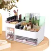 Förvaringslådor Makeup Drawer Box White Dresser Cosmetics Skin Care Fack Felling Multi Layer Organizer för läppstift Brush