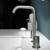 Robinets d'évier de salle de bains, robinet de luxe en laiton de qualité supérieure, 3 trous, 2 poignées, mitigeur de lavabo, Lavabo artistique moderne, eau froide