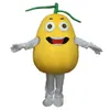 Mascot Mascotcorplay Fruit cytryna Mascot Cartoon Charakterys Costume Fantazyjna sukienka urodzinowa Ceremonia reklamowa Ceremonia karnawałowa rekwizyty