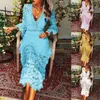 Casual Dresses Elegant And High End Long Sleeve Wedding Guests Lace Women