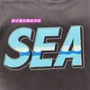 T-shirt da uomo SAINT Michael Vintage Maglietta uomini Donne vecchie lettere strappate Taglie T231016