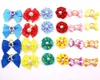 Dog Apparel 10/20/50Pcs Cute Pet Bows Ball Hair Accessories Grooming Puppy With Rubber Bands Headwear Drop