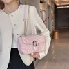 Sconto del 60% sull'outlet online Borsa da donna 2023 nuova versione coreana di catena a rombo di grande capacità e versatile quadratino