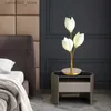 Floor Lamps Post-modern Ceramic Magnolia Led Floor Lamp Indoor Home Decor Standing Lamps for Living Dining Room Bedroom Lampara Table Light Q231016