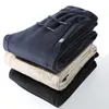 Men's Pants WINSTAND Plus Size 8XL Cashmere Winter Lambskin Warm Male Casual Fleece Trousers Sweatpants