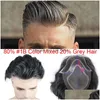 Synthetic Wigs Men Toupee Durable Hair Piece Mono Man System Replacement European 8A Remy Human Wig For Males 10Quotx8Quot9734954 Dr Dhn73