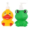 Liquid Soap Dispenser 2 Pcs Manual Press Bottle Child Travel Containers Refillable Lotion Material Household Shampoo