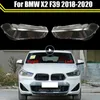 Tapas transparentes para faro delantero de coche, cubierta de cristal para lente de lámpara, para BMW X2 F39 2018-2020