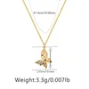 Pendanthalsband Minar Fairy Shiny CZ Cubic Zirconia Hollow Out Farterfly Flower for Women 18k Real Gold Plated Brass Choker