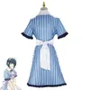 Cosplay Anime déesse café terrasse Shiragiku Ono Riho Tsukishima Ami Tsuruga Ouka Makusa Cosplay Costume perruque Sexy femme femme de chambre uniforme