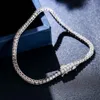 3/3/4/5 mm 6/7/8 cali MOISSANITE Klastrowana bransoletka tenisowa 925 Srebrna Srebrna Bransoletka VVS Diamond Tinnis Chain