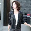 Women's Jackets 2023 Spring Genuine Leather Jacket Women Real Silm Long Sleeve Outerwear