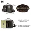 Waist Bags BULLCAPTAIN Genuine Leather Men Crossbody Bag Male Briefcase Messenger Casual Business Style Shoulder y231013