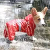 Dog Apparel Waterproof Sunscreen Jumpsuit Coat Puppy Outdoor Raincoat Pet Rain Jacket Clothes Supplies