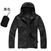 Women's Jackets Unisex Windbreaker Waterproof Basic Hoodie Jacket Outdoor Sports Quick Dry Women Sun Protection Ultra-light Thin Coat