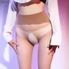 Socken Strumpfwaren Frauen Ultradünne Nahtlose Strümpfe Mit Offenem Schritt Beine Strumpfhosen Hohe Samtstrumpfhose Sexy Nylon Transparente Maske Club WearL231016